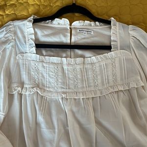 Reformation Ivory Blouse top New size Small